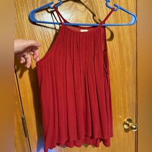 Deep tomato red flowy tank top size Xs O’Neill EUC